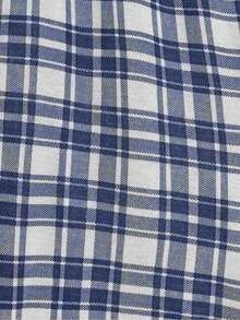 3pcs Men's Plaid Pocket T-Shirt, Shorts And Pants Pajama Set - Black - View 11