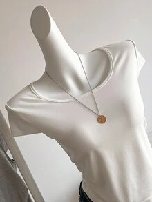 3 件套青少年女孩休闲百搭简约都市修身黑白灰色 T 恤套装