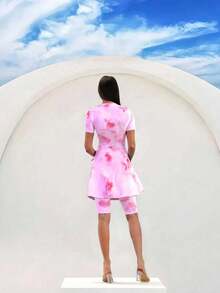 Swim Shayni 女式印花吊带比基尼运动装紧身性感休闲两件套泳衣套装 - 彩色 - 查看 3