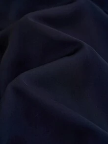 Aalyst 男士休闲纯色褶皱肩部设计长袖收腰衬衫，适合家居和通勤，秋季 - 藏蓝色 - 查看 7