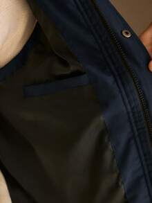 Manfinity NXTstreet 男士休闲轻便无袖连帽背心，适合冬季和秋季 - 寶藍色 - 查看 8