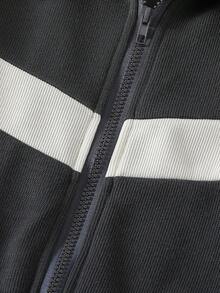 2件套青少年女孩休闲长袖上衣和宽松裤子套装 - 彩色 - 查看 5