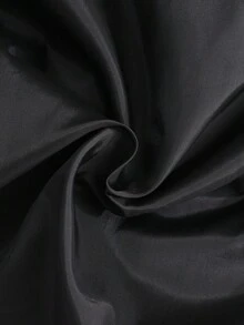 SHEIN 1pc Tween Girl PU Leather Warm Versatile Stand Collar Thick Padded Coat, Winter Fall - Black - View 9