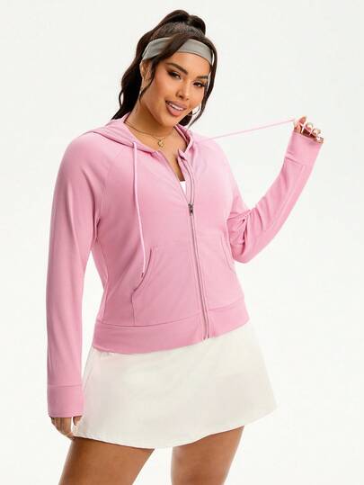 Rhythm Era New Versatile Plus Size Women Outdoor Fashion Running Fitness Yoga Sports Jacket