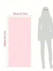 SHEIN Basic living 珊瑚色纯色柔软吸水速干毛巾，适合家用，情侣款可用于擦头、擦手、洗脸和沐浴。家居浴室装饰，返校季，美容院/家庭浴室必备。