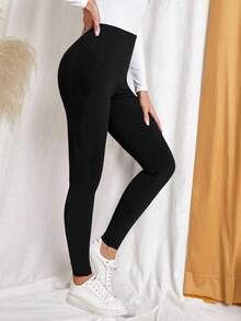 EMERY ROSE 2-Piece Set Simple Casual Women's Random Leopard Print Hip-Lifting Leggings, Suitable For Autumn And Winter Cheetah Print 2 Packs Leggings Leopard Print Leggings Cheetah Animal Print Women Athletic Leggings Women Leggings Black Leggings,Fall - Multicolor - View 6