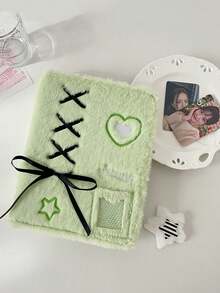 Álbum de fotos de peluche, libro de almacenamiento de tarjetas pequeñas de tres pulgadas, álbum de ídolos estrella, colección de tarjetas - multicolor - Ver 9