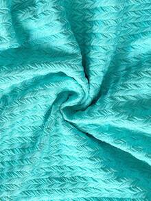 Soleia 女式纯色细肩带深V领褶饰性感迷你连衣裙 - 水鴨藍 - 查看 7