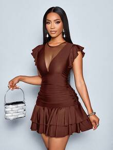 SOLERSUN Trang phục mùa hè Trang phục mùa hè Trang phục hòa nhạc Trang phục Rave cho phụ nữ Trang phục lễ hội Trang phục kỳ nghỉ Trang phục công sở thường ngày cho phụ nữ Trang phục bãi biển dành cho phụ nữ Trang phục kỳ nghỉ cho phụ nữ Trang phục công sở cho phụ nữ Phong cách Old Money Phụ nữ Boho Khiêm tốn - Cà phê nâu - Xem 3