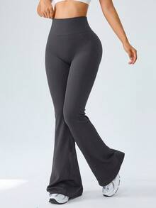 Eassivo Eassivo Quần legging thể thao yoga cạp cao liền mạch nâng cơ giảm béo cho nữ - Xám - Xem 6