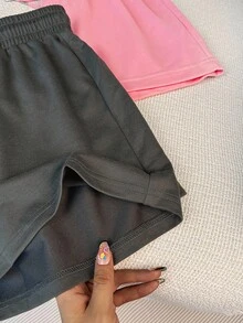 2 件女士休闲短裤，开学季礼物 - 彩色 - 查看 7