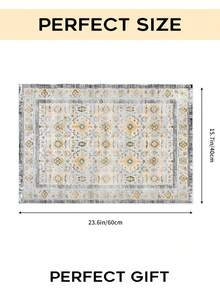 Cirelle Keset Natal 2025 Motif Bunga Nordik, Karpet Kamar Mandi & Lorong Bergaya Boho Chic, Keset Poliester Anti Selip untuk Dapur, Lorong, Hadiah Pesta Rumah Baru & Liburan, Dekorasi Rumah Skandinavia dengan Desain Botanikal - MultiWarna - View 7