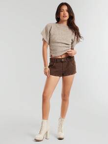 Solezae Giày bốt đế xuồng buộc dây, đế dày, đế kép cho nữ - trắng - Xem 3