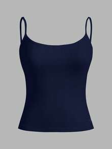 SHEIN EZwear 3 件套黑色、藏青色、灰色女士性感短款吊带背心，适合夏季 - 彩色 - 查看 10