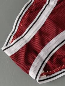 7pcs Girls Active Letter Elastic Waistband Comfortable Casual Underwear Briefs - Multicolor - View 5