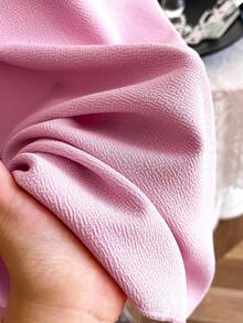 SHEIN Sweetra Young 少女露肩蝴蝶结拼接粉色迷你连衣裙，优雅休闲度假装，适合春夏季，女孩化装舞会，公主风格，花卉/装饰设计，无传统图案