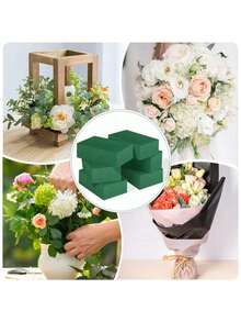 1/3/10 pièces Blocs de mousse florale, mousse de fleurs, mousse de fleurs verte humide et sèche, pour l'arrangement de fleurs fraîches ou artificielles, convient pour le mariage, l'anniversaire, la décoration de la maison et du jardin, les centres de table, les nécessités quotidiennes, les vases, les cadeaux de fleurs artificielles, la remise des diplômes, la décoration de jardin, les plantes d'extérieur, le jardinage, les fleurs artificielles
