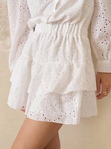 Cévolie Women's Autumn New Bohemian Style Long Sleeve Ruffle Hem Loose Casual Jumpsuit Fall Cloth For Women - White - View 6