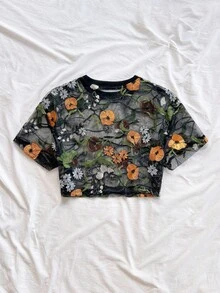 Soleia 夏季假期女装花卉刺绣时尚女式上衣 - 彩色 - 查看 2