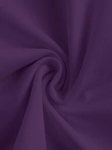 Slaydiva 休闲基础款秋冬V领拉链长袖修身外套 - E，女士拉链款 - 紫色 - 查看 4