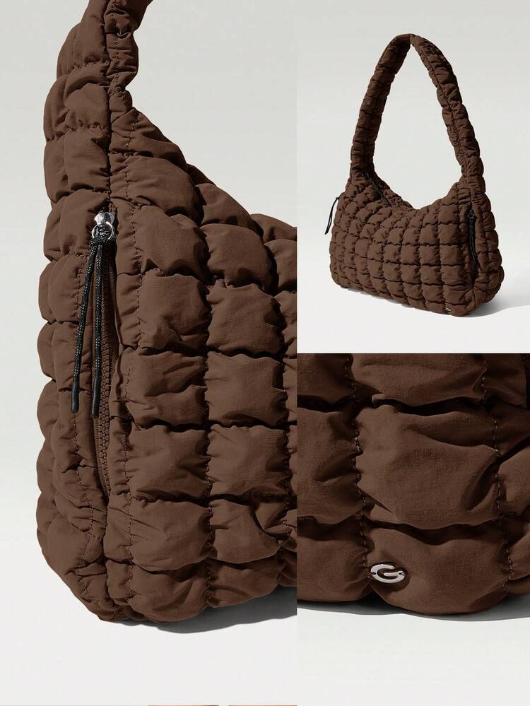 Sac à bandoulière matelassé et résistant à l'eau