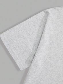 RueChic 3pcs Men's Plaid Pocket T-Shirt, Shorts, And Pants Pajama Set - Grey - View 4