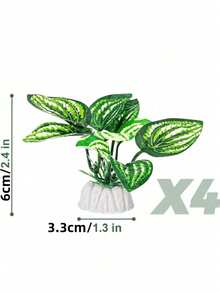 水族箱隐藏岩洞，斗鱼缸配件隐藏处装饰，斗鱼玩具隧道鱼洞，玻璃容器配件，适用于：水生宠物的繁殖、玩耍和休息 - 彩色 - 查看 13