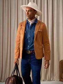 RivetRise Herrlångärmad, avslappnad gatustil, ficklock, blå denimskjorta, tvättad blå topp för pojkvän och make, höst - Mediumtvätt - Visa 6