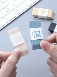 1/6/10/30PCS橡皮擦小学生橡皮擦儿童橡皮擦4B美术用品盒学生用橡皮擦彻底清洗 - 彩色 - 查看 5