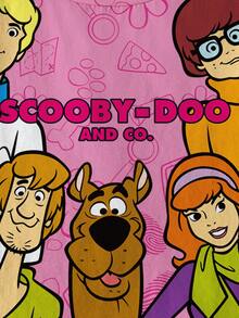 SCOOBY-DOO X SHEIN Camiseta de manga corta con gráfico de figura de dibujos animados para niña - Blanco - Ver 4