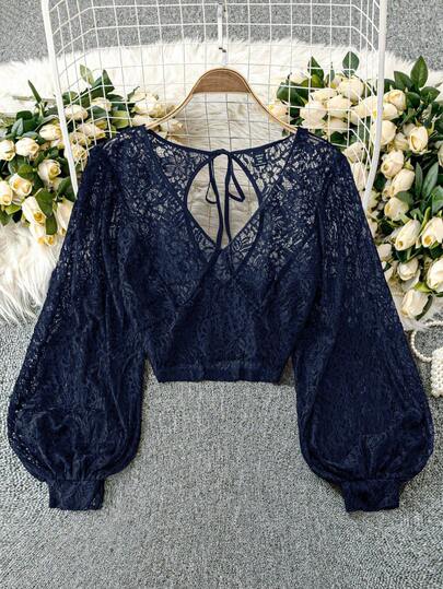 Rometta Seksowny top z wycięciami dla kobiet w dużych rozmiarach