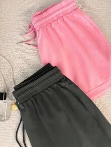 2 件女士休闲短裤，开学季礼物 - 彩色 - 查看 6