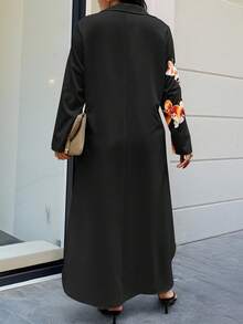 EMERY ROSE 随机印花加大码长袖连衣裙女装 - 彩色 - 查看 2