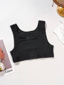 SHEIN Sujetador deportivo con absorción de impactos y efecto moldeador sin costuras - Negro - Ver 6