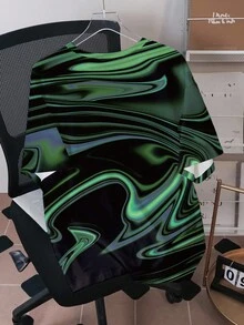 MADBALLS X SHEIN Herren Cartoon Muster Rundhals Kurzarm T-Shirt