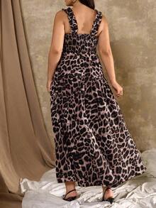 Roveilla 大码豹纹无袖休闲夏装 - 彩色 - 查看 2