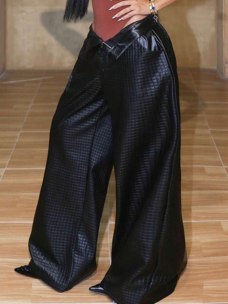 Coolane Calça Cargo Feminina Estilo Hippie, Estilo Rapper, Para Festival De Música, Estilo Streetwear, Básica,, Preta - Preto - Ver 1