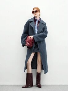 CUCCOO BIZCHIC 全新酒红色尖头细跟侧拉链时尚百搭性感及膝靴女款 - 酒紅色 - 查看 10