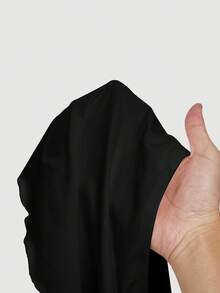 SHEIN MOD Casual Lace-Up Metal Buckle Fitted Asymmetrical Hem Halter Neck Black Top,Black Tops,Valentine Day,Cute, Spring/Summer Outfits,Elegant Top,Going Out Top , Birthday,Women's Carnival Costume - Black - View 5