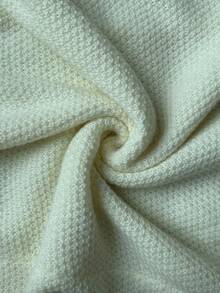 Elenzga 镂空拼布宽松系带女针织连衣裙 - 白色 - 查看 7