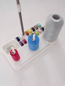 1pc Three Spool Embroidery Thread Holder Stand Rack Sewing Quilting For Home Sewing Machine DIY Sewing Tools Accessories Four Color - Multicolor - View 11