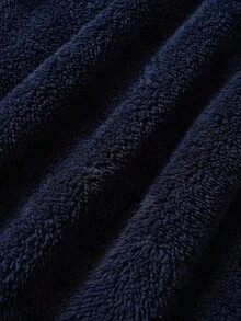 Manfinity NXTstreet Men's Casual Knitted Colorblock Coral Fleece Double-Sided Fleece Patchwork Hoodie Men Fuzzy Hoodies Men Fleece Hoodie Men Sherpa Hoodie Men Hoodies Pullover Teddy Bear Hoodie Men , Fall Winter, Long Sleeve Top - Multicolor - View 3