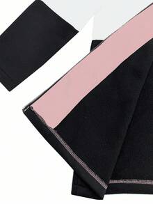 EMERY ROSE 女士休闲撞色拉链连帽夹克，秋季 - 彩色 - 查看 8