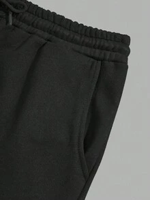 RueChic Men Letter Printed Regular T-Shirt Set - Black - View 6