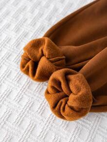 Cozy Pixies 2pcs Baby Boy Cartoon Dinosaur Pattern Contrast Color Hooded Sweatshirt And Elastic Waist Pants Set Fall Winter - Multicolor - View 7