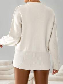 Embellished Pearl Knit Cardigan With Ornate Gold Statement Buttons And Ribbed Crew Neck Detail,Jumper,Jumpers For Women,Cream Jumper,Jumpers,Christmas Jumper,White Jumper,Black Jumper,Ladies Jumper,Tall In Women,Women's Jumpers