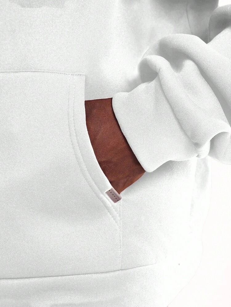 Oversized Zip Up Hoodie With Front Logo