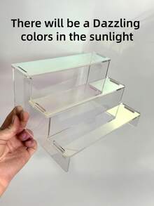 Joivida 一体式包装亚克力阶梯式展示架公仔和玩偶收纳架桌面收纳架适合玩具收藏家