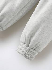 Maija Kids Maija Kids 少女星星印花口袋休闲慢跑裤 - 淺灰色 - 查看 7