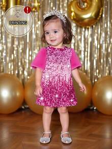 新款春秋韩版休闲可爱婴儿/幼儿连衣裙 - 彩色 - 查看 1